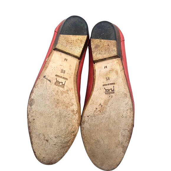 Bally Pink Leather Slip-On Loafer Flats Size 9.5 Made in Italy - Picture 13 of 14